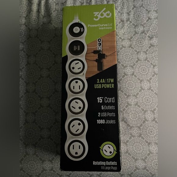 360 power curved surge protector - Picture 1 of 4